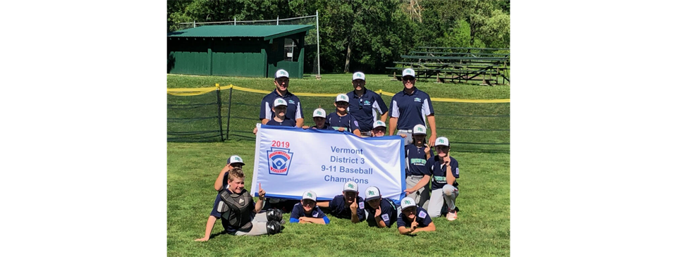 2019 DISTRICT 3 9-11 CHAMPIONS!! All Stars win it all in Stowe!